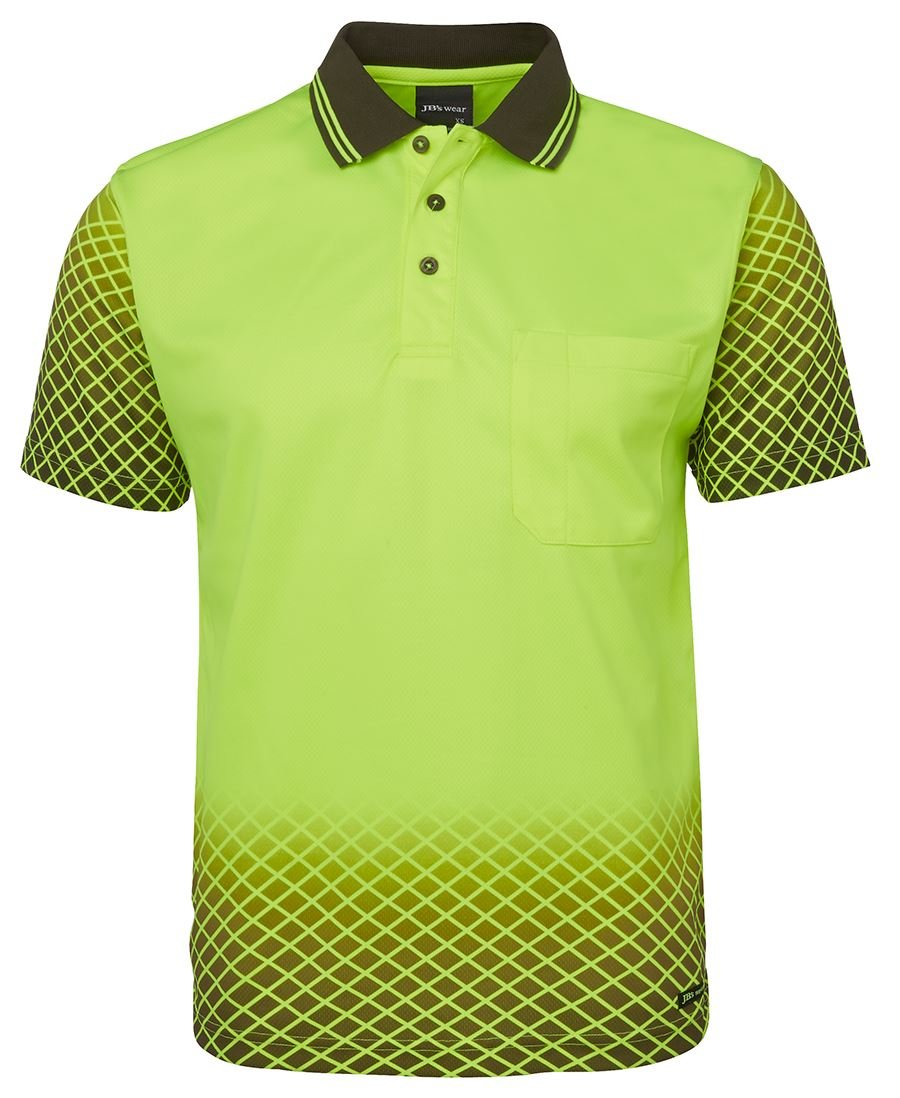 JB's Wear Hi Vis Net Sub Polo 6HVNS - Icon Tshirts