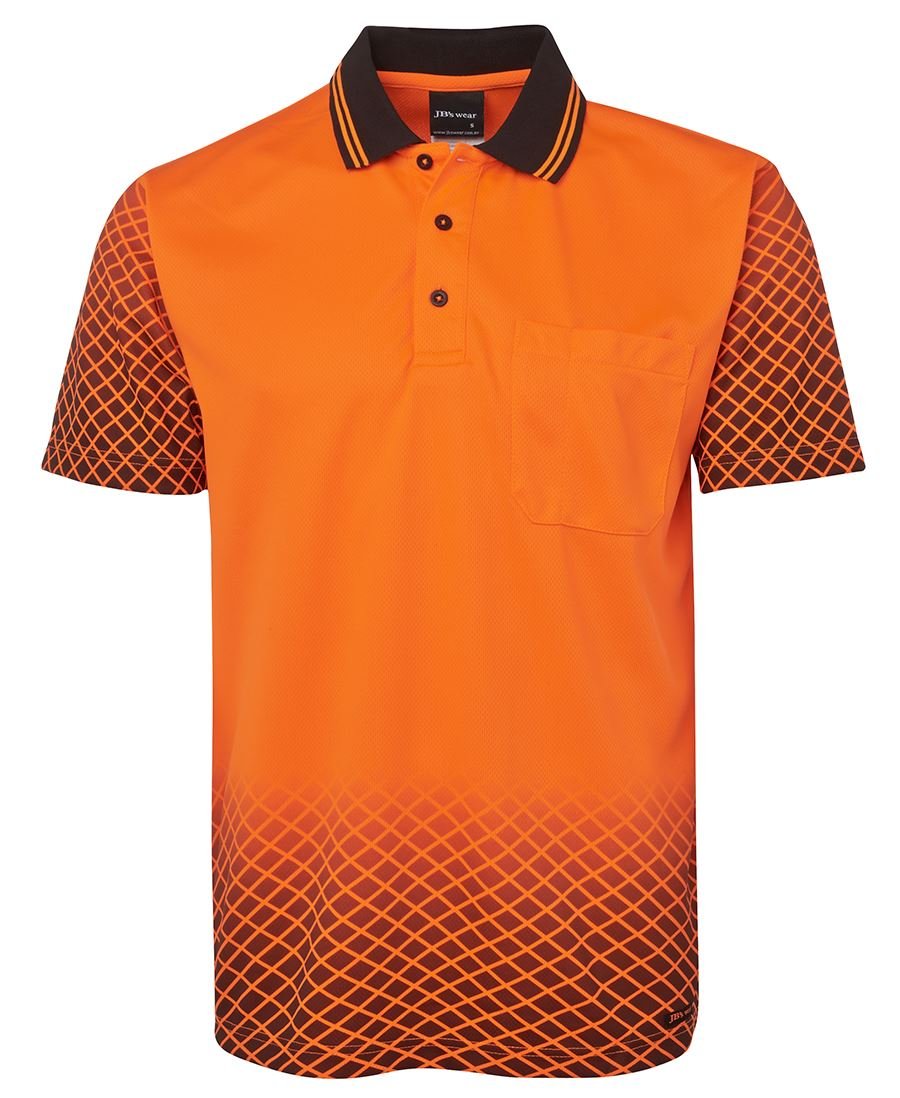JB's Wear Hi Vis Net Sub Polo 6HVNS - Icon Tshirts