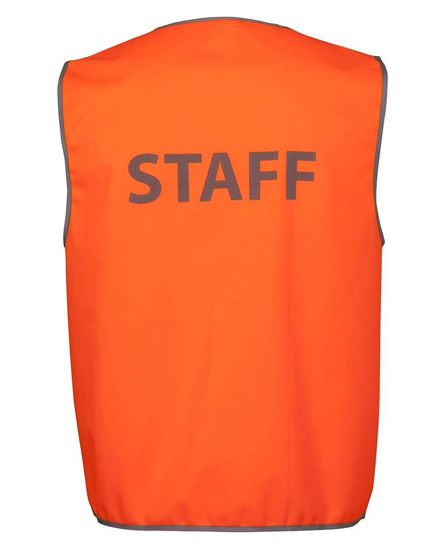 JB's Wear Hi Vis Safety Vest 6HVS6 - Staff - Icon Tshirts