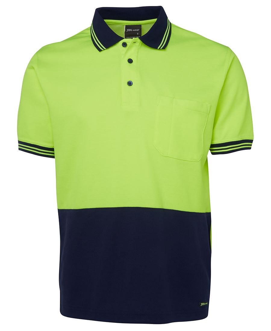 JB's Wear Hi Vis S/S Cotton Back Polo 6HPS - Icon Tshirts