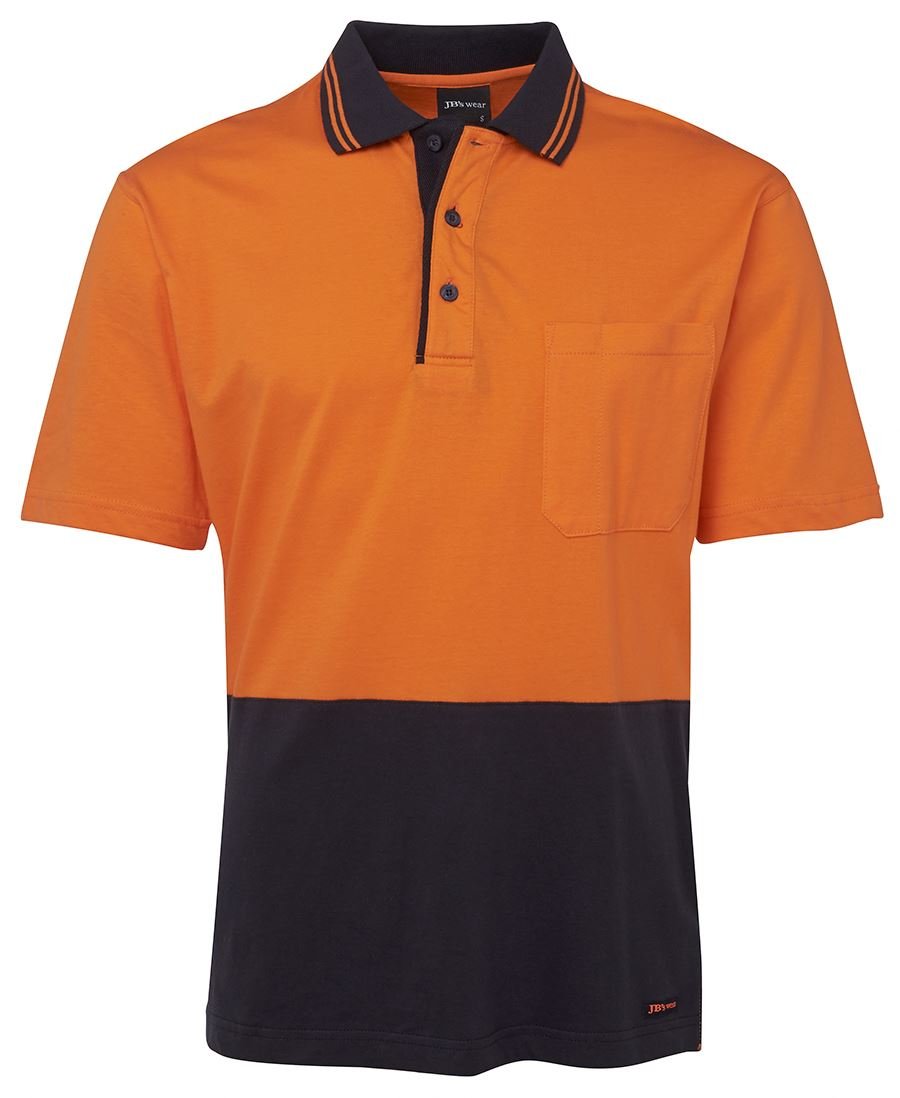 JB's Wear Hi Vis S/S Cotton Polo 6CPHV - Icon Tshirts
