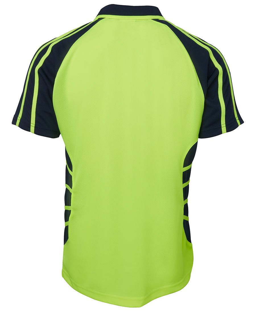 JB's Wear Hi Vis S/S Spider Polo 6HSP - Icon Tshirts