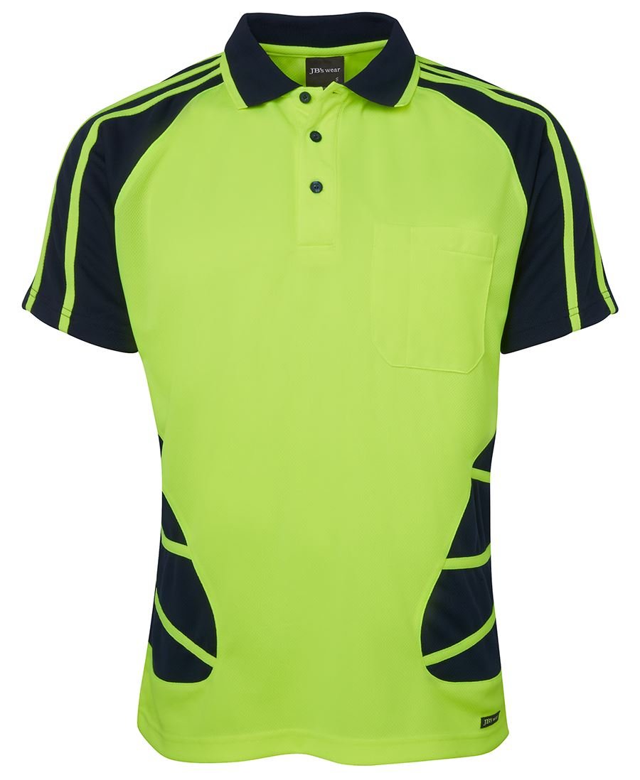 JB's Wear Hi Vis S/S Spider Polo 6HSP - Icon Tshirts