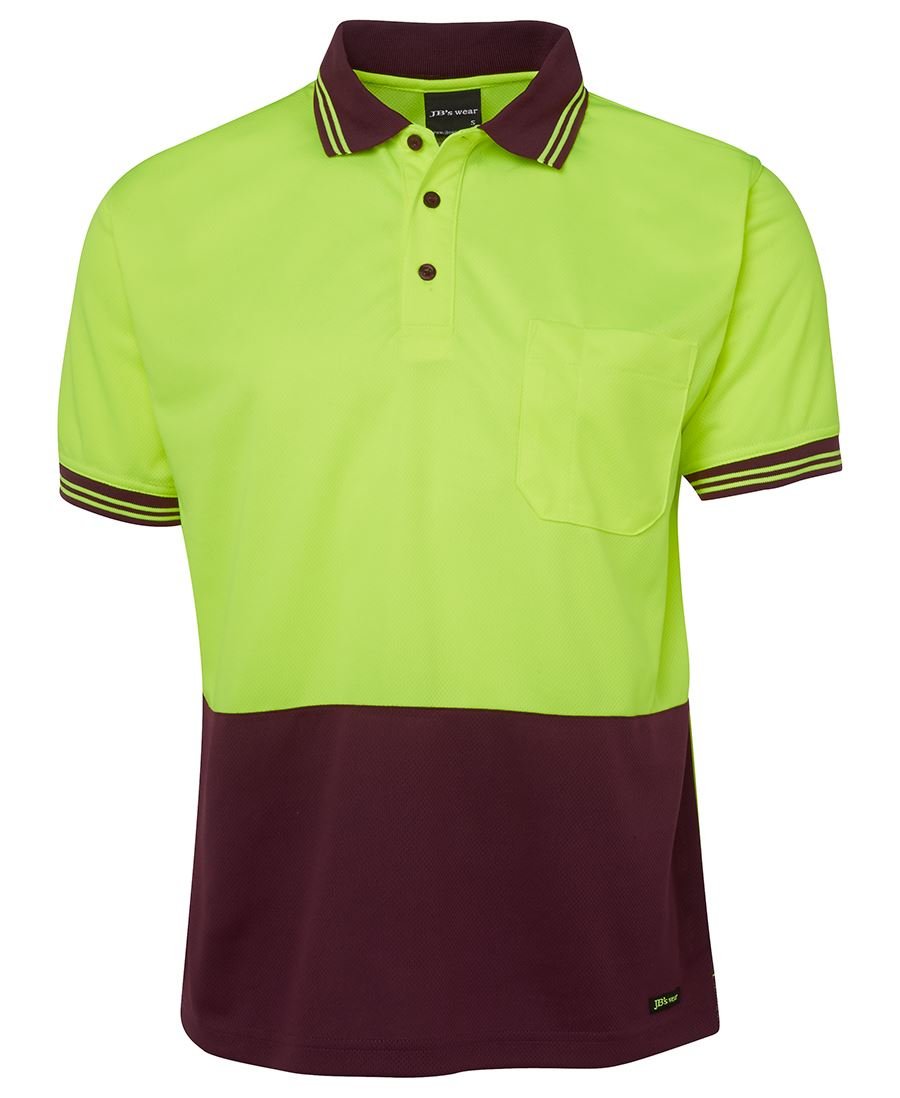JB's Wear Hi Vis S/S Traditional Polo 6HVPS - Icon Tshirts