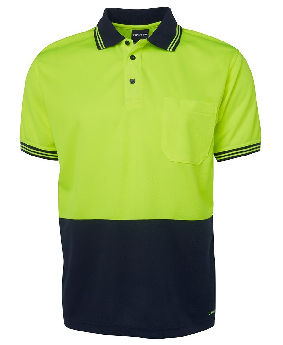 JB's Wear Hi Vis S/S Traditional Polo 6HVPS - Icon Tshirts