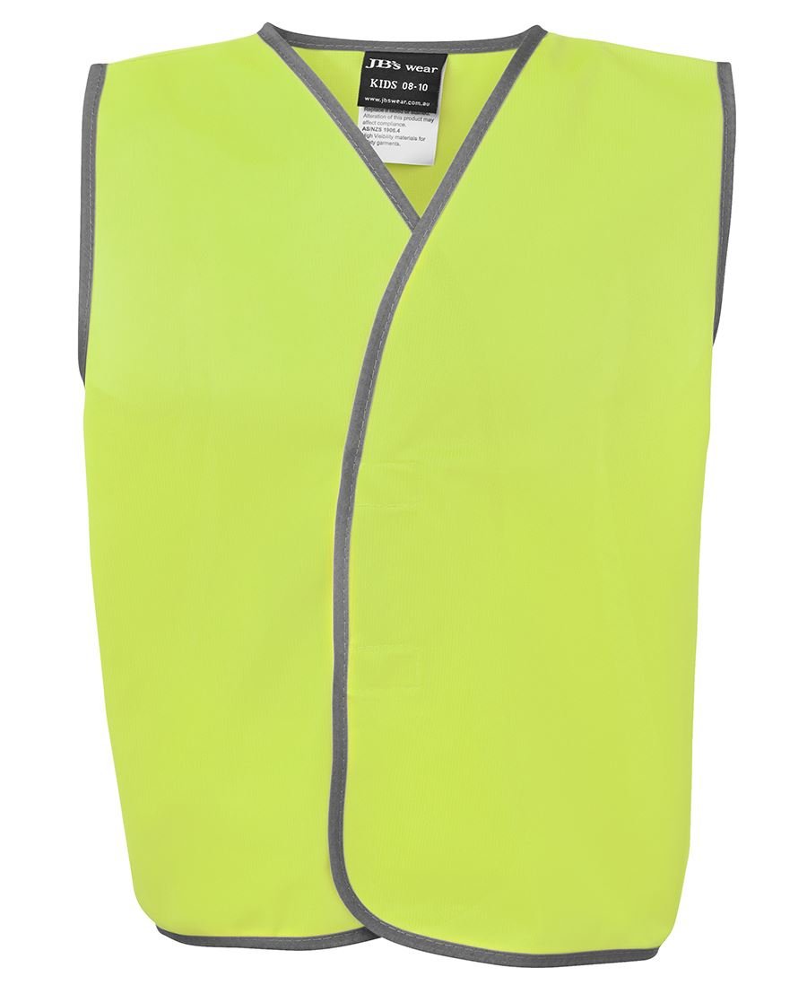 JB's Wear Kids Hi Vis Safety Vest 6HVSU - Icon Tshirts
