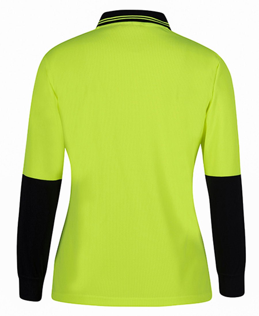 JB's Wear Ladies Hi Vis L/S Comfort Polo 6LHCL - Icon Tshirts