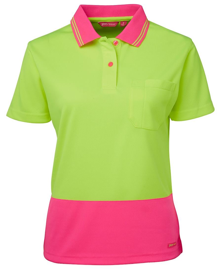 JB's Wear Ladies Hi Vis S/S Comfort Polo 6LHCP - Icon Tshirts
