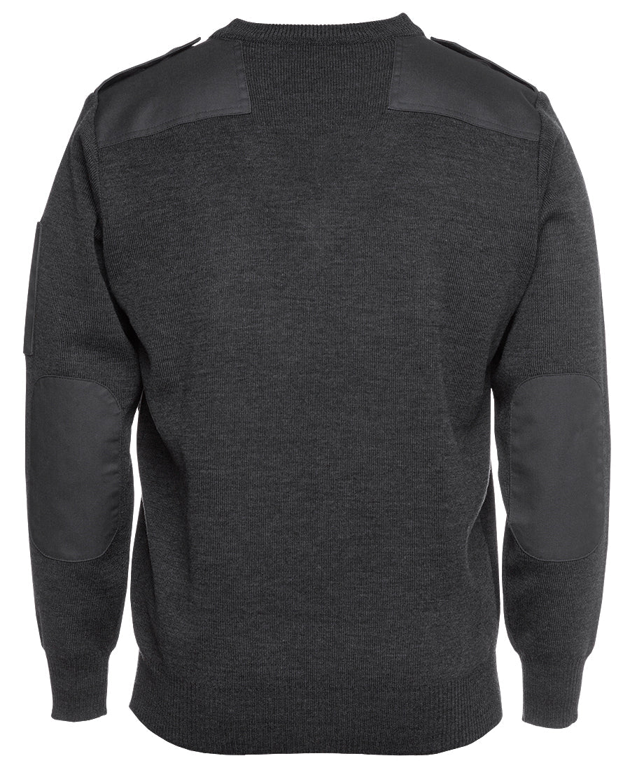 KNITTED EPAULETTE JUMPER 6EJ - Icon Tshirts