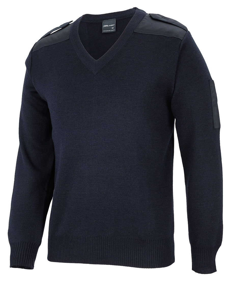 KNITTED EPAULETTE JUMPER 6EJ - Icon Tshirts