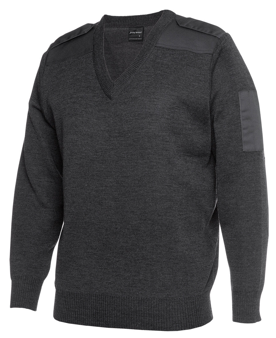 KNITTED EPAULETTE JUMPER 6EJ - Icon Tshirts
