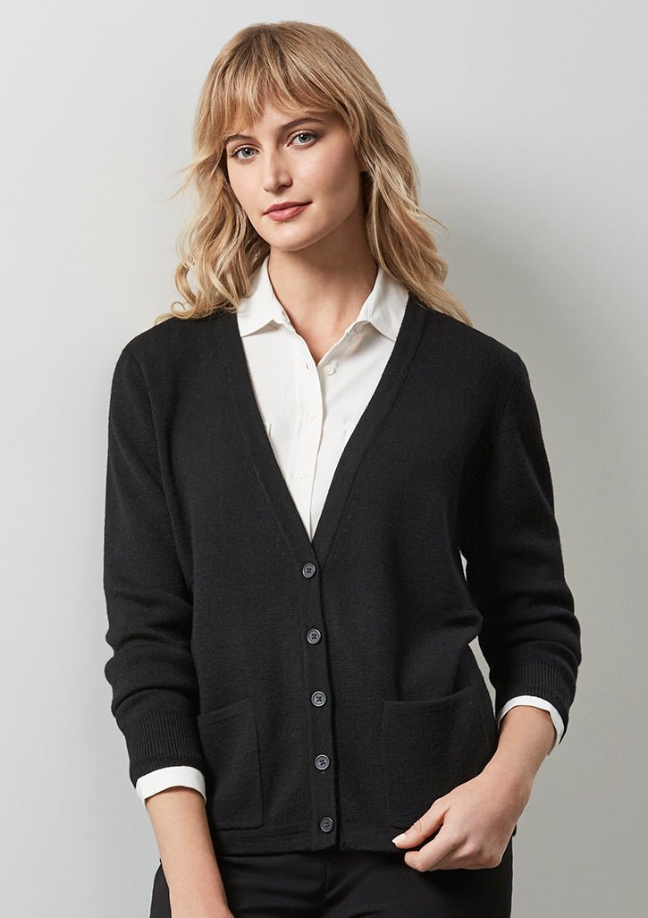 Ladies Woolmix Cardigan LC8008 - Icon Tshirts