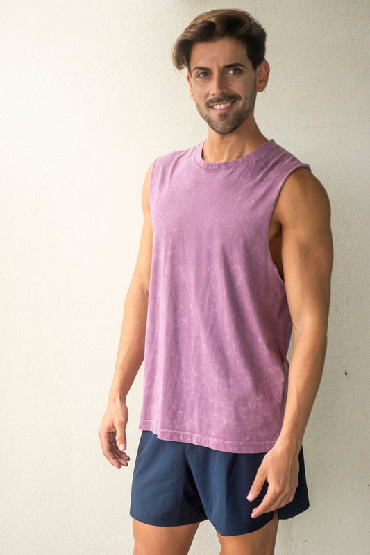 RAMO Men's Stone Wash Tanks T406MS - Icon Tshirts