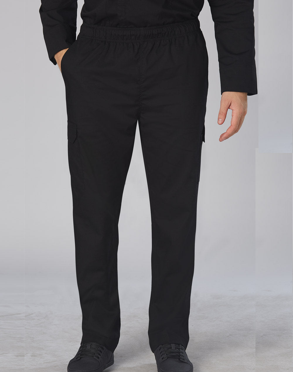 Benchmark CP03 MENS FUNCTIONAL CHEF PANTS Black Black