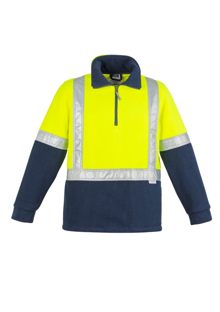 Syzmik HI VIS Polar FLEECE JUMPER SHOULDER TAPED ZT462 - Icon Tshirts