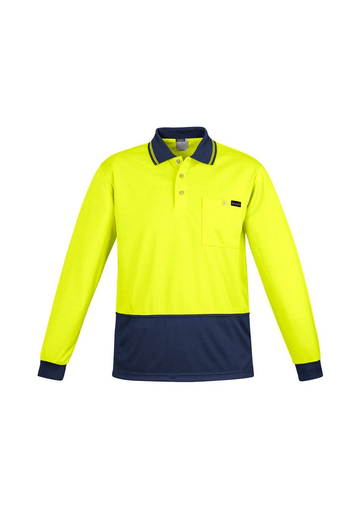 Syzmik Mens Comfort Back L/S Polo ZH410 - Icon Tshirts
