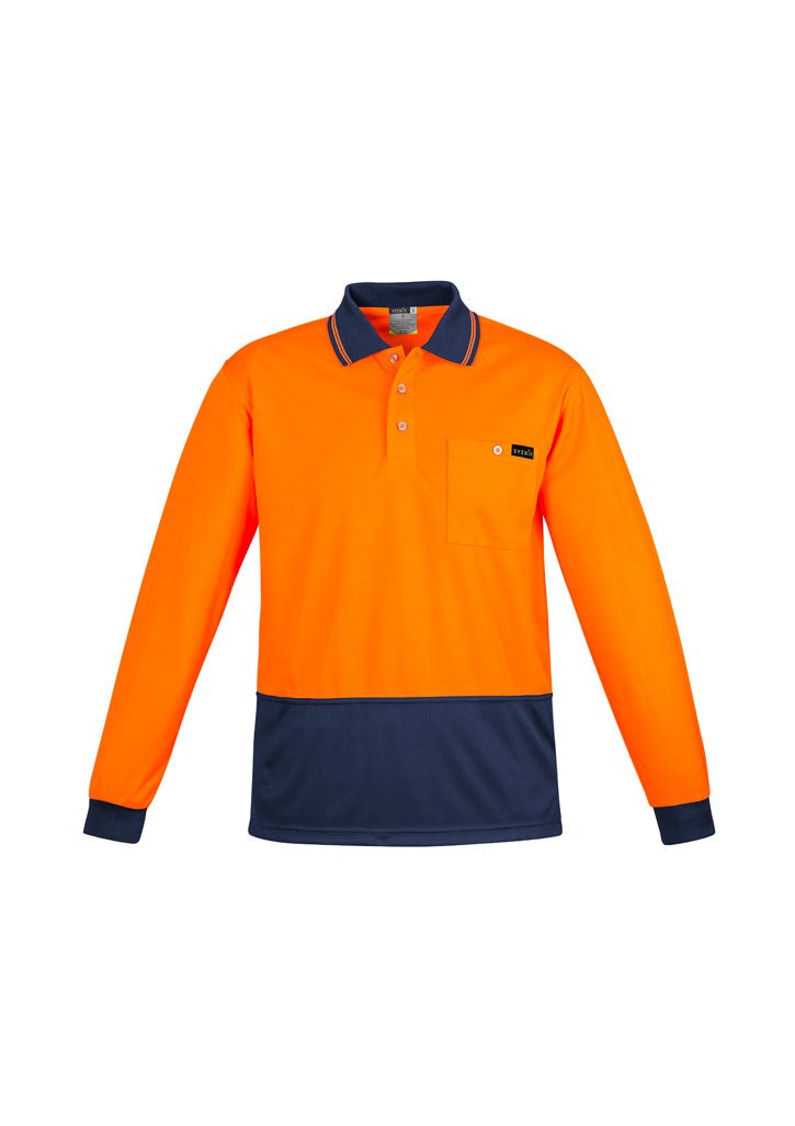 Syzmik Mens Comfort Back L/S Polo ZH410 - Icon Tshirts
