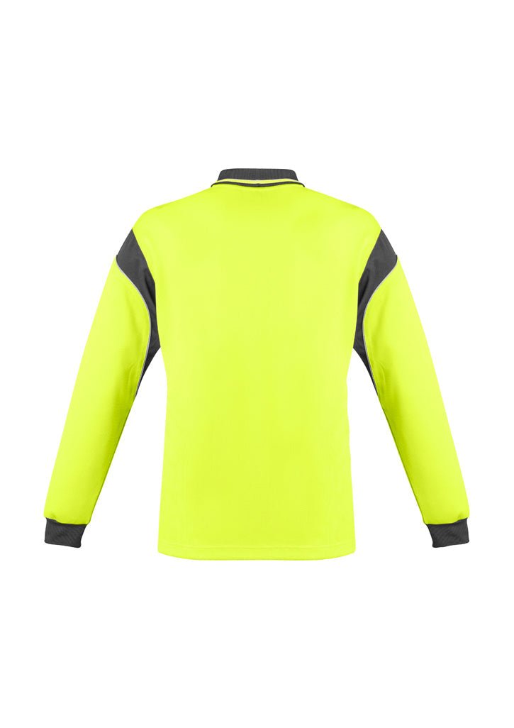 Syzmik Mens Hi Vis Aztec Polo - Long Sleeve ZH249 - Icon Tshirts