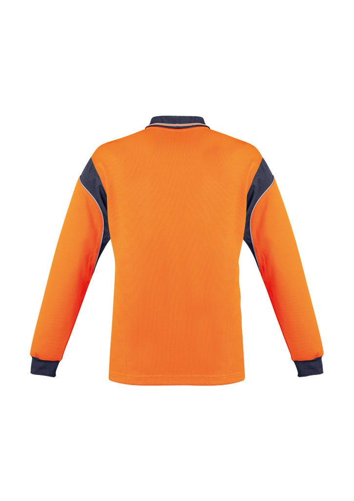 Syzmik Mens Hi Vis Aztec Polo - Long Sleeve ZH249 - Icon Tshirts