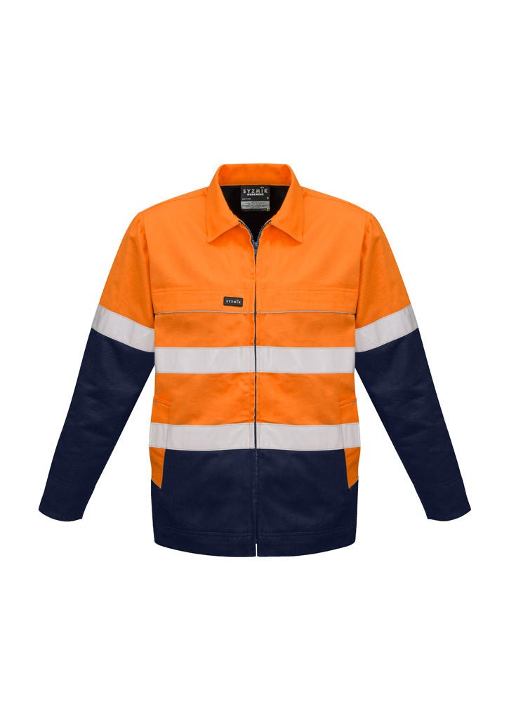 Syzmik Mens Hi Vis Cotton Drill Jacket ZJ590 - Icon Tshirts