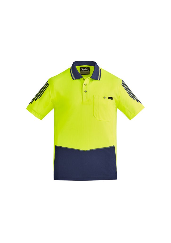 Syzmik Mens Hi Vis Flux Short sleeve Polo ZH315 - Icon Tshirts