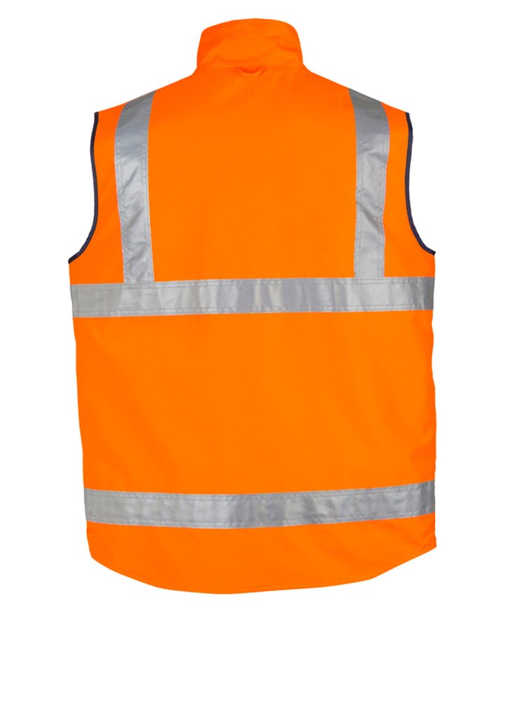 Syzmik Mens Hi Vis Lightweight Fleece Lined Vest ZV358 - Icon Tshirts