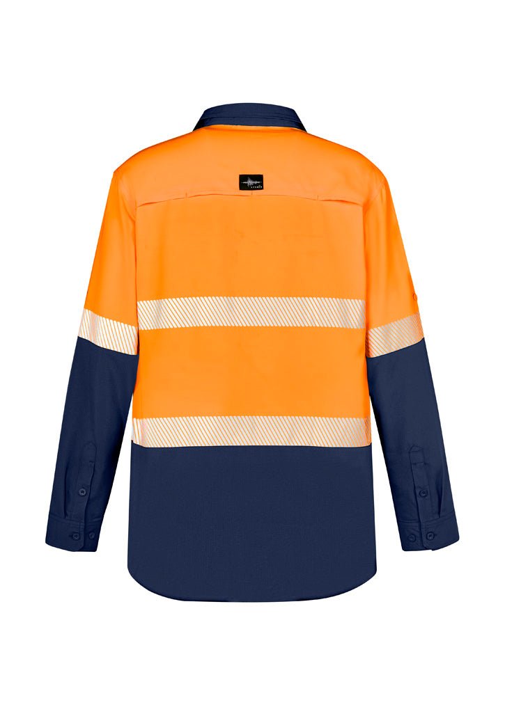 Syzmik Mens Hi Vis Outdoor Segmented Tape L/S Shirt ZW470 - Icon Tshirts