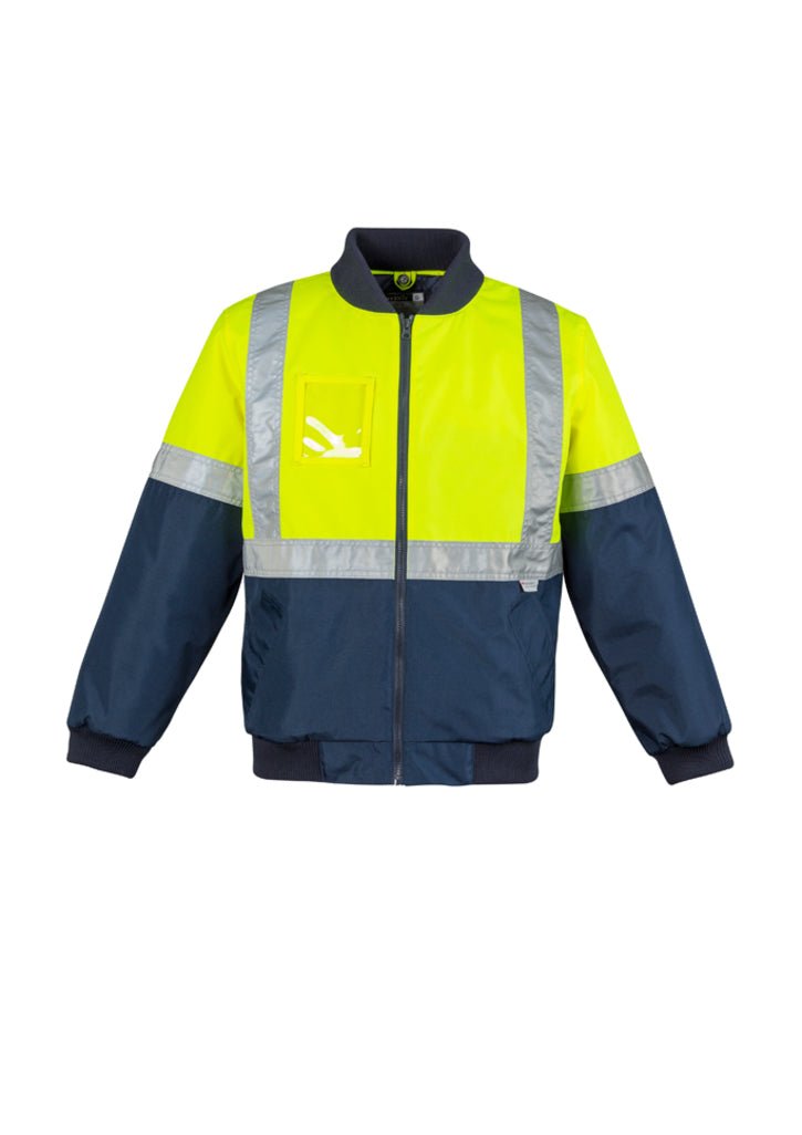 Syzmik Mens HI Vis Quilted Flying Jacket ZJ351 - Icon Tshirts