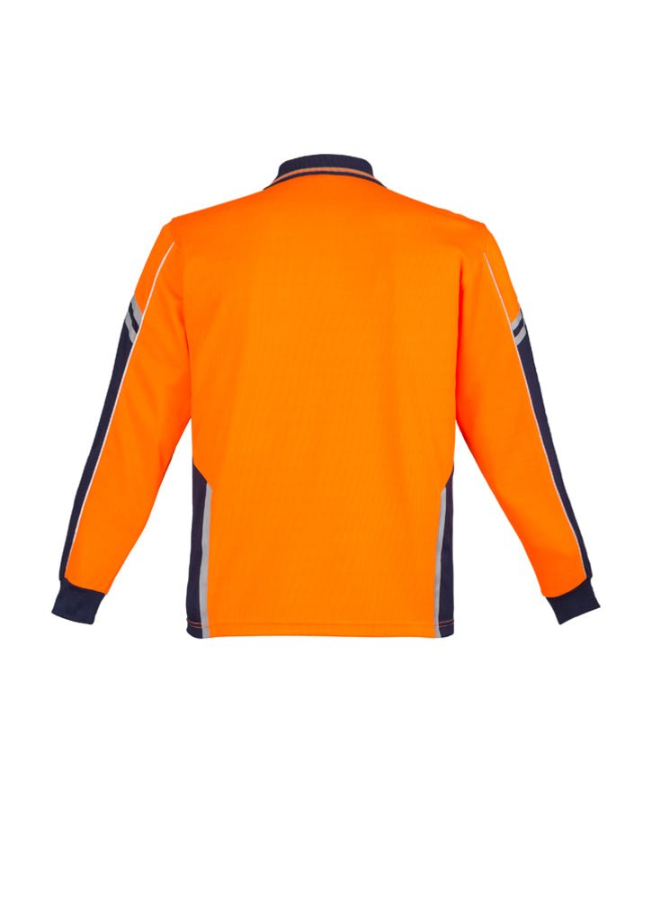Syzmik Mens Hi Vis Squad L/S Polo ZH238 - Icon Tshirts