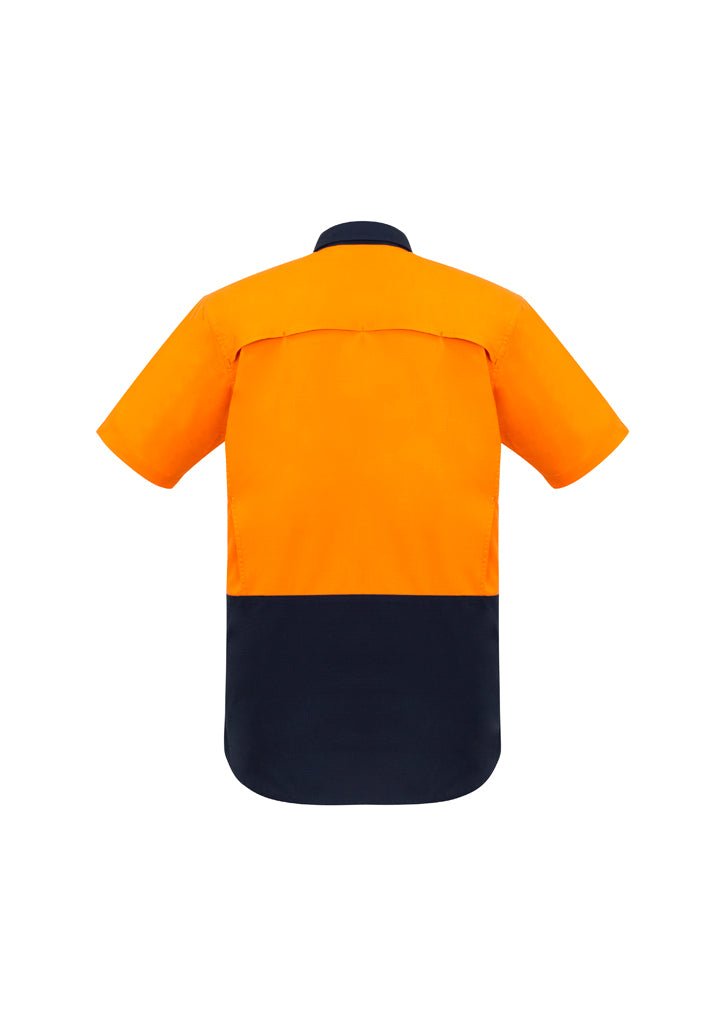 Syzmik Mens Rugged Cooling Hi Vis Spliced S/S Shirt ZW815 - Icon Tshirts