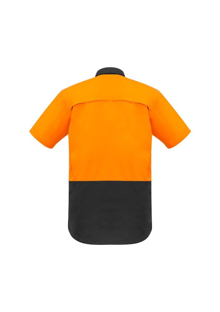 Syzmik Mens Rugged Cooling Hi Vis Spliced S/S Shirt ZW815 - Icon Tshirts