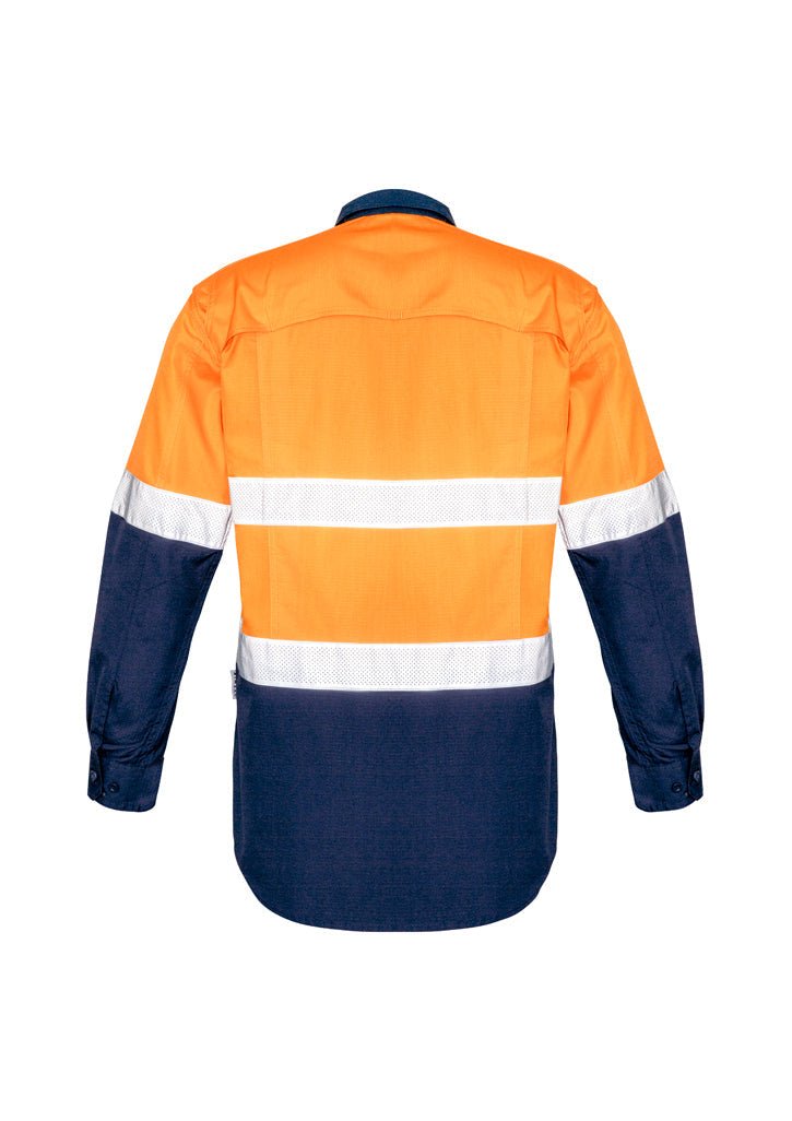 Syzmik Mens Rugged Cooling Taped Hi Vis Spliced Shirt ZW129 - Icon Tshirts