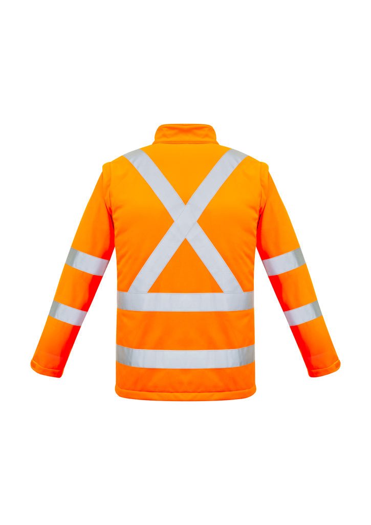 Syzmik Unisex Hi Vis 2 in 1 X Back Soft Shell Jacket ZJ680 - Icon Tshirts