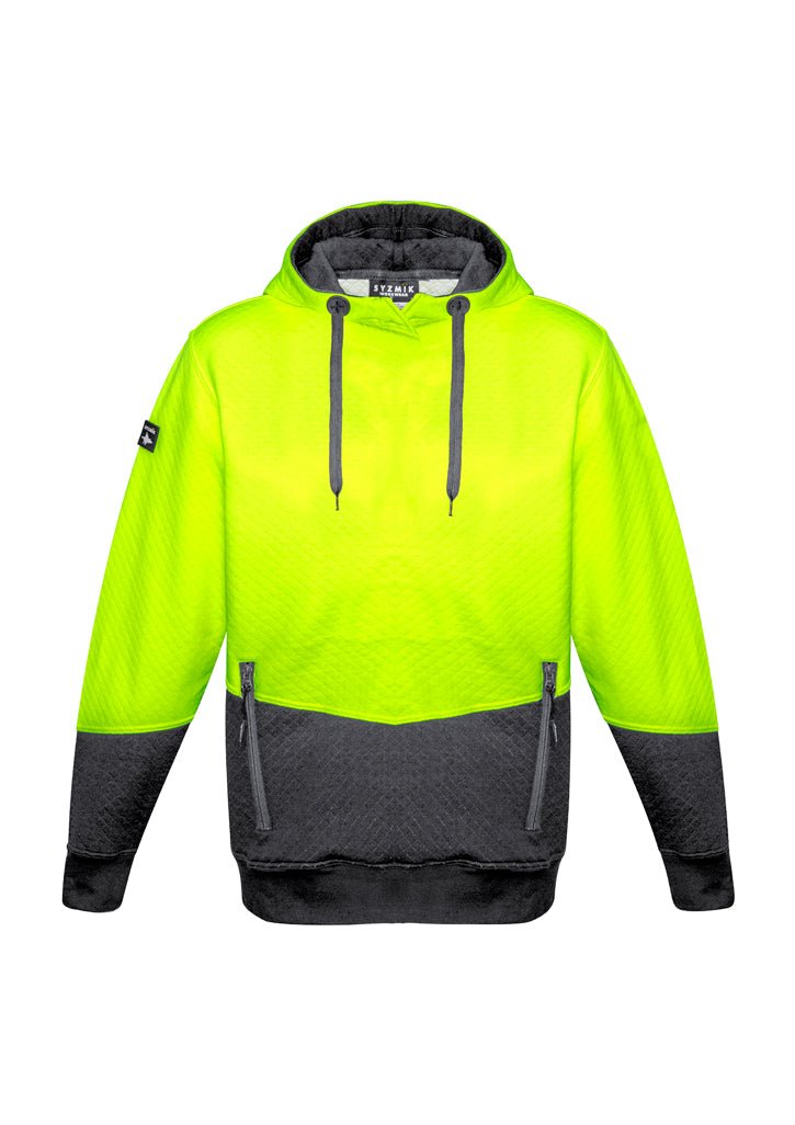 Syzmik Unisex Hi Vis Textured Jacquard Hoodie ZT477 - Icon Tshirts
