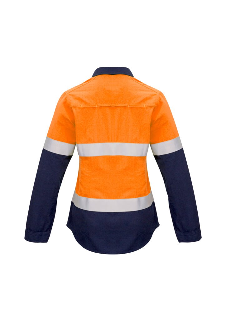 Syzmik Womens FR Closed Front Hooped Taped Spliced Shirt ZW131 - Icon Tshirts