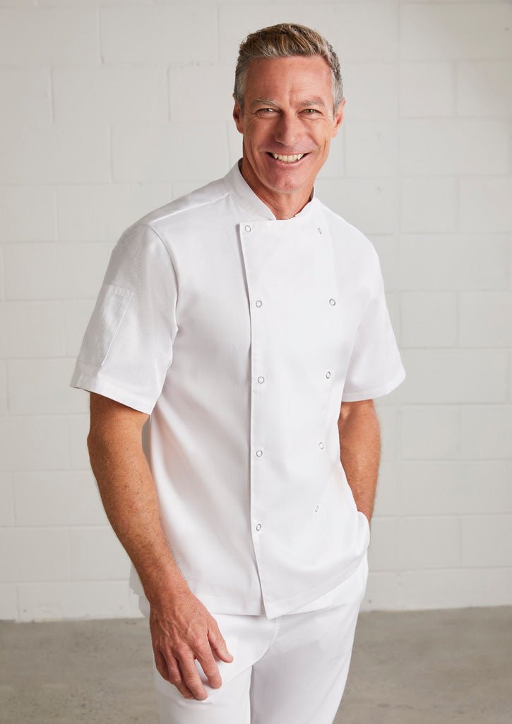 Zest Mens S/S Chef Jacket CH232MS - Icon Tshirts