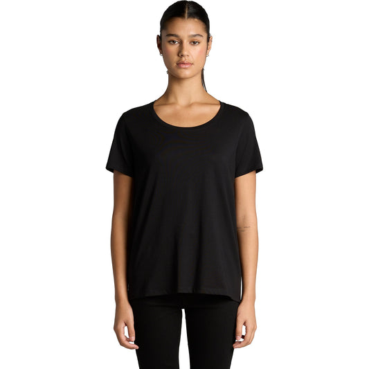 4019 WOS MAPLE SCOOP TEE