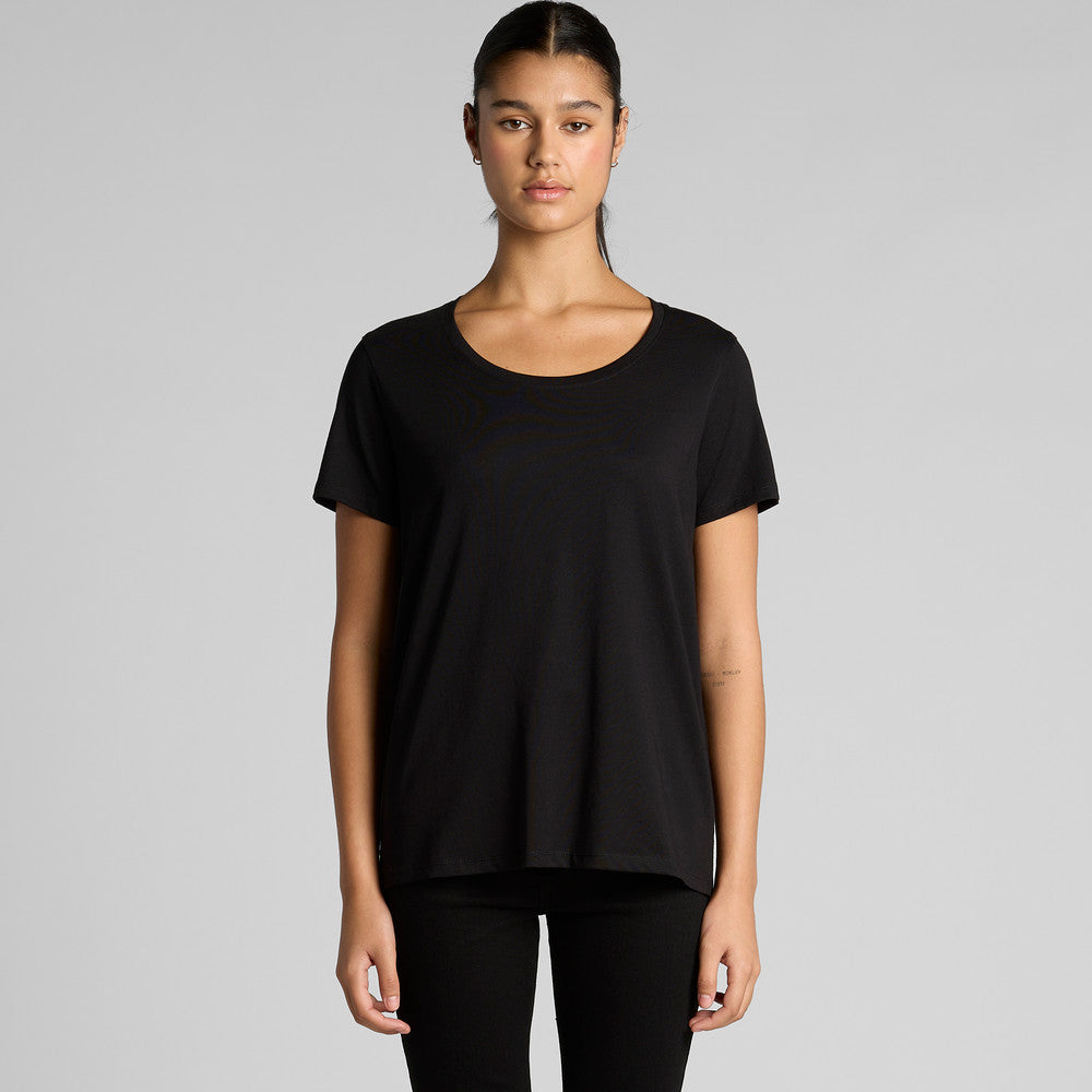 4019 WOS MAPLE SCOOP TEE