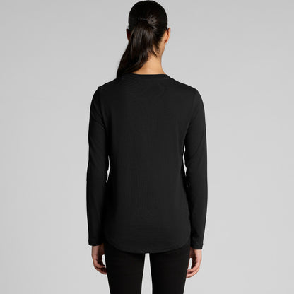 4021 WOS MAPLE CURVE LS TEE