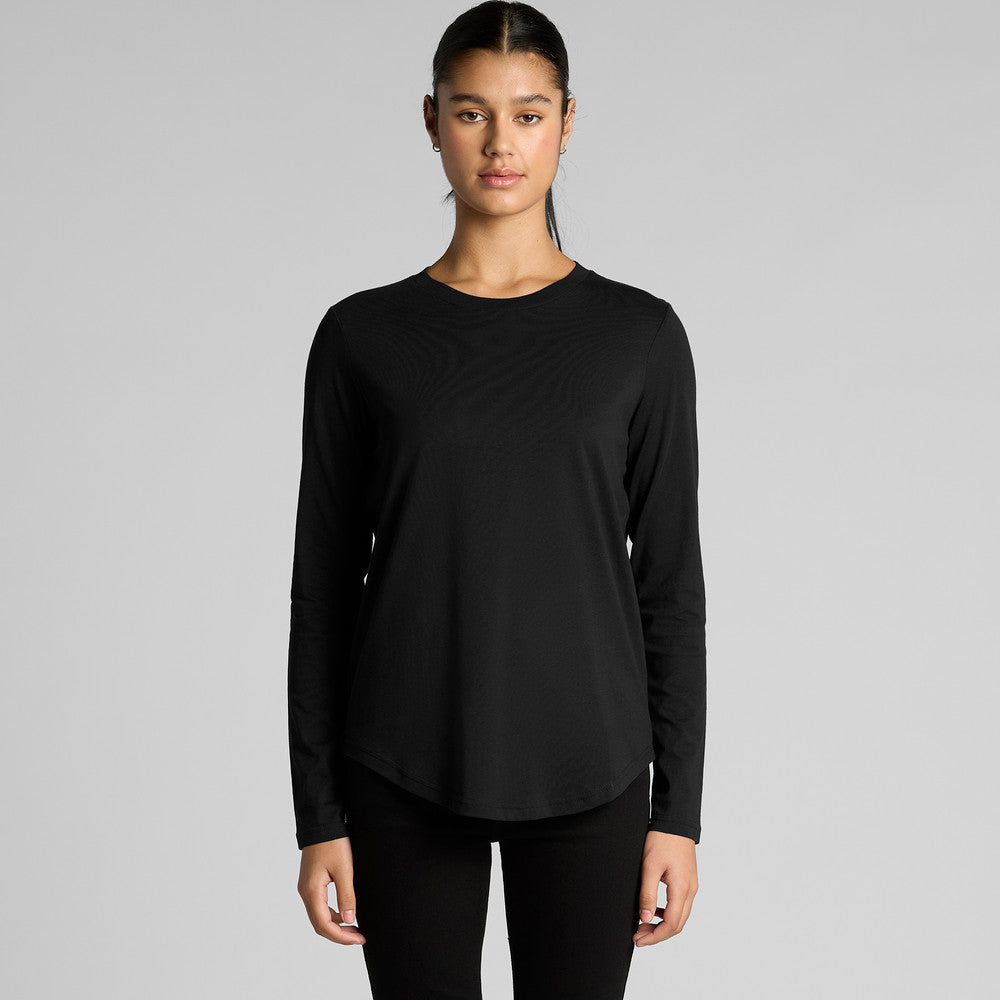 4021 WOS MAPLE CURVE LS TEE