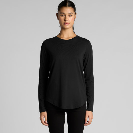4021 WOS MAPLE CURVE LS TEE