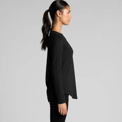 4021 WOS MAPLE CURVE LS TEE