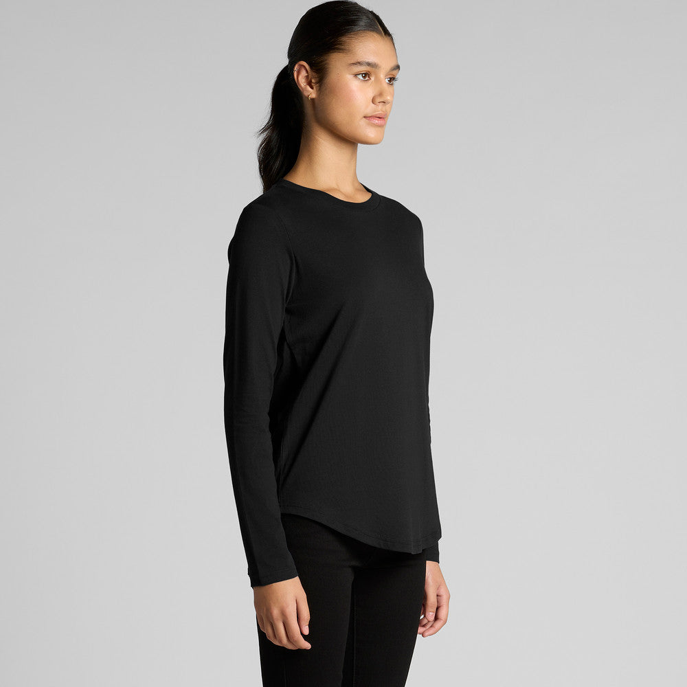 4021 WOS MAPLE CURVE LS TEE