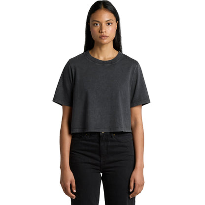 4086 WOS STONE WASH HEAVY CROP