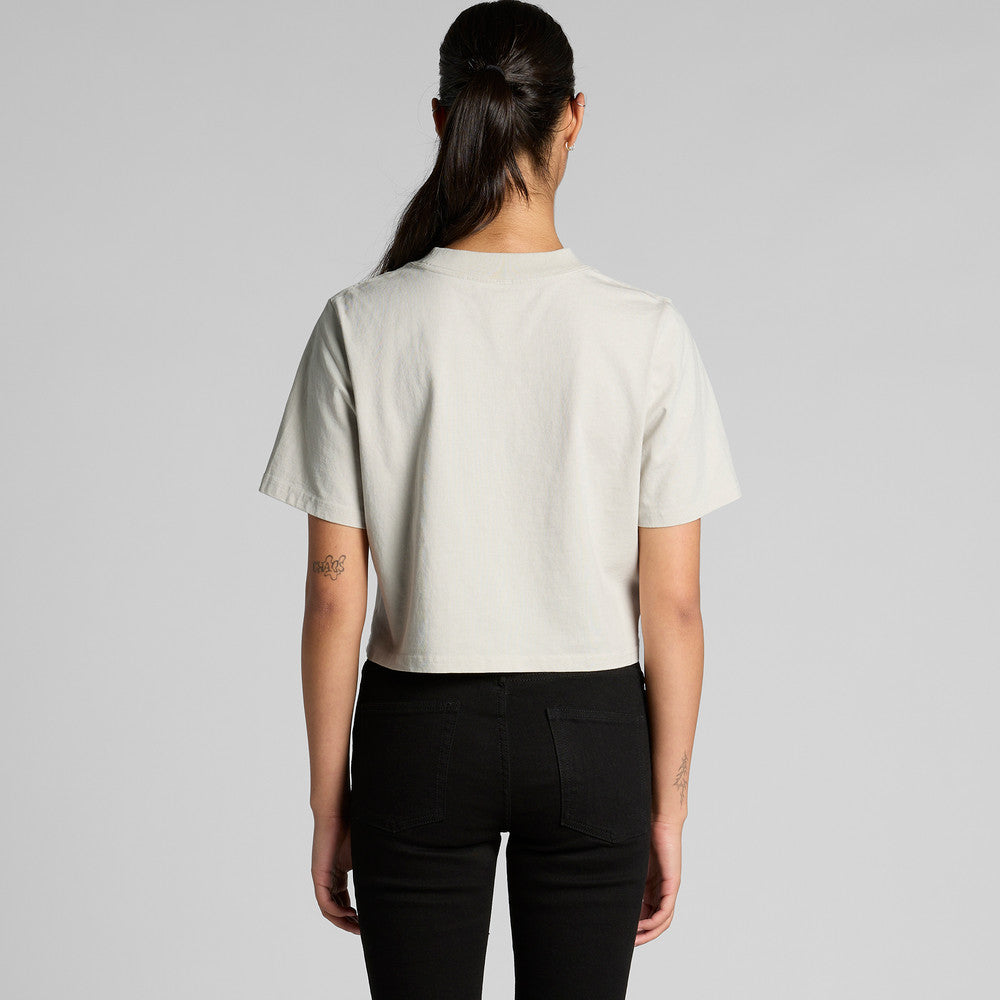 4089 WOS HEAVY FADED CROP TEE