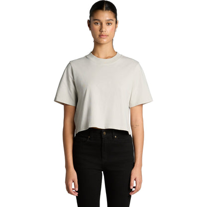 4089 WOS HEAVY FADED CROP TEE