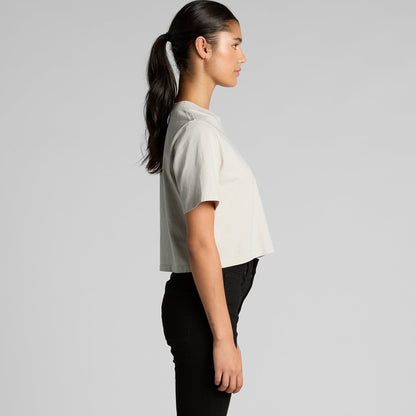 4089 WOS HEAVY FADED CROP TEE