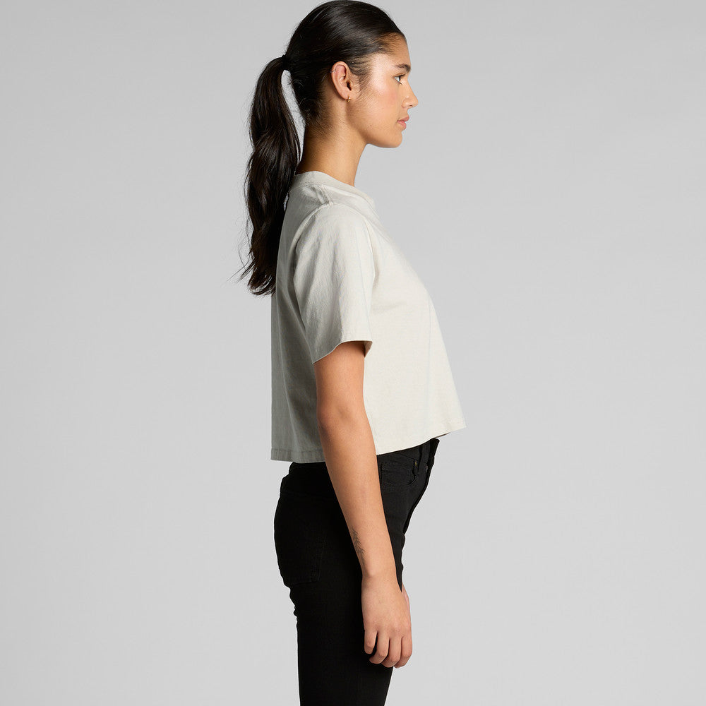 4089 WOS HEAVY FADED CROP TEE
