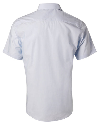 Benchmark M7211 Men's Fine Stripe Short Sleeve Shirt