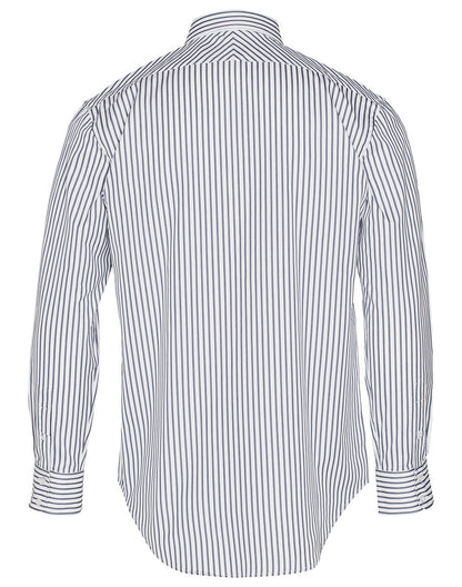 Benchmark M7310L Men's Executive Sateen Stripe Long Sleeve Shirt